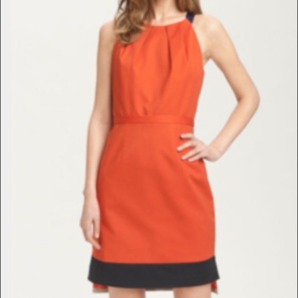 Tahari color block sheath style dress